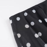 Pbong  Y2K Aesthetics Polka Dot Printed Mesh Patchwork Skirts Women Summer With Underpants A-line Mini Skirt Fashion Street Wear
