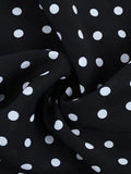 Pbong  Y2k Polka Dot Print V Neck Lace Patchwork Summer Sexy Slim Short Off Shoulder Fashion Dresses