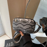 Pbong  Summer Urban Simple Leopard Print Wide Strap Zipper Crossbody Bag Women's Mobile Phone Bag Fashionable Tote Bag Casual Travel