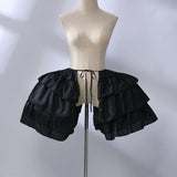 Pbong  Baroque Pannier Petticoat Women Victorian Bustle Hoops Ruffled Cages Skirt Cosplay Lolita Underskirt Crinoline