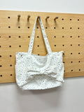 Pbong  New Korean Bow Large Capacity Single Shoulder Tote Bag Fashion Casual Versatile Underarm Canvas Bags