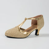 Women's Modern Dance Shoes Girls Latin Dancing Shoes Soft Outsole Ballroom Dance Shoes for Ladies High Heeled