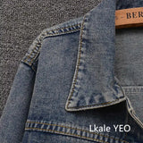 Women's Cowboy Coat 2025 Spring Autumn Fashion Short Loose Ladies Top Versatile Large Pocket Korean Version Female Denim Jacket