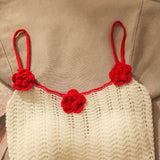 Pbong  Sexy Hollow Out Knitted Camisole Vest For Women Y2k Slim Fit Sleeveless Tops Mujer Summer New Bottoming Straples Tank Top
