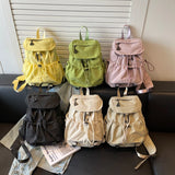 Pbong  Women's Small Soft Cloth Backpacks New in Fashion Summer New Backpack Girls School Bag Cute Green Back Pack