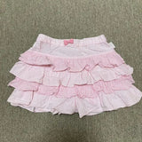 Summer Sweet Y2k Aesthetic Cpliced Constrast Color Plaid Skirt Harajuku Kawaii High Street Preppy Jupe All Match Casual Skirt