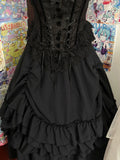 Pbong  Japanese Lolita Personality Subculture Dark Punk Court Gothic Medieval Lace Skirt Women's Cake Skirt Long Vintage Skirts