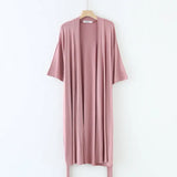 Pbong  Large Size Bath Robes Fashion Soft Modal Thin Robe Female Bathrobe Sexy Summer New Cardigan Sleepwear Night Grow For Women