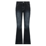 New Flare Jeans Women's Low Waist Trousers Vintage Aesthetic Denim Pants Streetwear Mom Casual Korean Fashion Y2k  Jeans