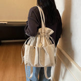 Pbong  Canvas Shoulder Shopper Bag for Women Large Woman Tote Bag Fashion Japanese Designer Female Handbags Purses Bolsas black bag tote bag