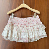 Pbong  Summer Sweet Print Slim Lace 2 Piece Set Women Fashion Off Shoulder Short Sleeve Dress Female Elegant Skinny A Line Dresses New