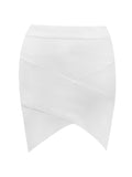 Free Shipping New Summer Dress Women Sexy Off the shoulder 2 Pieces White Bandage Dress Elegant Party Dress Vestido