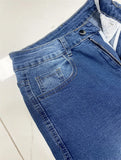 Pbong  Spring Fashion Elastic Straight Leg Jeans Women High Waist Retro Rolled Edge Denim Pants Ladies Trend Streetwear Casual Trousers