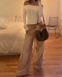 jaded london khaki wash to make old jeans mid-waist silhouette straight leg trousers