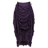Pbong  Simple Pure Color Dance Skirt Midi Skirt Pleated Design Versatile Style for plus Size Women Straight Cut Silhouette