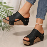 Women Slippers Comfortable Shallow Casual Outdoor Beach Slippers Summer New Fashion Wedges Casual Sandals for Women
