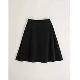 Pbong  Retro Corduroy Midi Skirt Women's Autumn Winter New High Waist A- Line Versatile Five-Quarter Umbrella Skirt Comfortable Casual