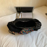 Women's Silver Sequin Crossbody Bag Drawstring Design Shiny Party Evening Casual Shoulder Bag Fashion Sparkly Handbag