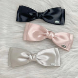 Women's Hair Clip Sweet Style French Double Bow Spring Clip Sweet Hair Stereo Clip Kawaii Hair Accessories Bow Clip Hair Band