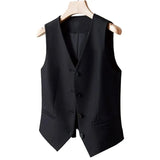 Women's Vest Coat 2025 Spring Autumn High-end Sleeveless Ladies Suit Vest Jacket Temperament Fashion Lady Blazer Horse Clip