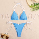 Women's Bikini Two-Piece New Split Fresh Print Swimsuit