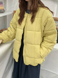 Winter Warm Cute Parkas Women Long Sleeve Loose Preppy Style Sweet Coat Casual O Neck Thick Soft Vintage New Cotton Jackets