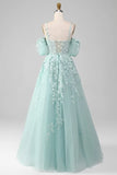 Pbong  Sleeveless Floor Length Off Shoulder Appliques Backless  Vestidos Para Bodas Mujer Invitada