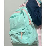 Pbong  New Female Causal Large Capacity Backpacks Colored Contrast Backpack High School Students Schoolbag
