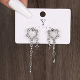 Heart Tassel Star Earrings Women Design Senior Sense of Fashion Personality Earring Y2K Trendy Party Jewelry Gift