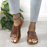 Women's Sandals Genuine Leather Platform Sandal  Summer Thick Sole High Heels Ladies Sandal Summer Shoes For Women