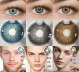 Natural Colored Contact Lenses For Eyes 1Pair Color Contact Lenses For Eyes Yearly Beautiful Makeup Contact Lense Eyes