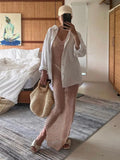 Pbong  Women's Summer Knitted Deep V Neck Cover Ups Crochet Cutout Backless Split Dress Hollow Out Bikini Swimsuit Sundress