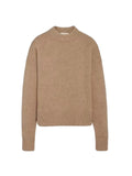autumn and winter new 100% cashmere sweater women's grey round neck pullover knitted wool loose thick sweater