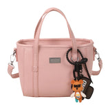 Pbong  Fashionable Soft Leather Bucket Bag Women's Crossbody Shoulder Bag Korean Style Simple Casual Commuting Handbag