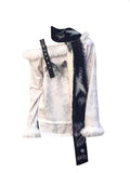 Women Harajuku Shoujo Girl Japanese Y2k Top Coquette 2000s Off Shoulder Goblin Core T-Shirt Long Sleeve Tees Gyaru Grunge Punk