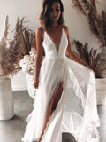 Women Sexy Deep V-neck Lace Patchwork Long Dress Elegant White Sleeveless Backless Slim Robes New Evening Party Dresses