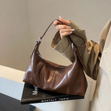 Pbong  Trendy Underarm Women's Bag New Korean Fashion Simple Dumpling Bag Large Capacity Commuting Single Shoulder Bag