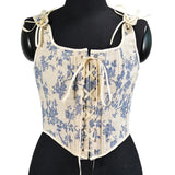 Vintage Bandage Corset Ladies Elegant Body Shaper Lolita Bustier Tops Shapewear Women Streetwear Woman Clothes Lingerie Fajas