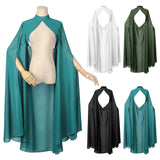 New Medieval Fairy Chiffon Shawl Cape Cosplay Gothic Wicca Robe Elegant Sheer Cloak Victorian Cloak Halloween Costume for Women