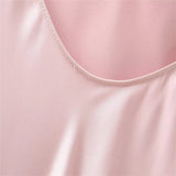 Satin Solid Color Pink Sweet Casual Long Dress Backless Sexy Sleeveless Slim Women Summer Dress Female Clothing 2025 New