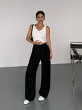 Multicolor Office High-waisted Wide-leg Suit Pants Women's 2025 Autumn Loose and Drape Casual Straight Mopping Trousers