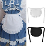 Pbong  Waitress Maid Cosplay Waist Apron Half Apron Costume Anime Cosplay Apron