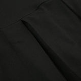 Black Backless Tie Up A-Line Dress