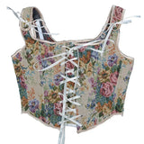 Elegant Lolita Corset Evening Party Retro Bustier Top Women Lingerie Sexy Slimming Bandage Underbust Corsets Streetwear Clothing