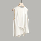 Women's Vest Coat 2025 Spring Autumn High-end Sleeveless Ladies Suit Vest Jacket Temperament Fashion Lady Blazer Horse Clip