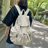 Pbong  Casual Drawstring Backpack for Women and Men Lightweight Outdoor Travel Sports Backpacks College Students Boys Girls School Bag