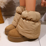 Winter New Warm Shoes Thick Sole Plush Warm Down Sock Boots Women Casual Non-Slip Snow Boots Detachable Warm Women's Boots