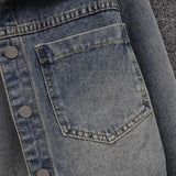 Women's Cowboy Coat 2025 Spring Autumn Fashion Short Loose Ladies Top Versatile Large Pocket Korean Version Female Denim Jacket