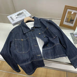 Vintage Jeans Jacket for Women Crop Tops 2025 Ropa Mujer Streetwear Fashion Loose Outwear Pockets Casual Korean Y2k Coat 27p746