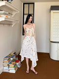 Ocean Seashell Vacation Summer Outfit 2 Pieces Set For Woman Tassels Tube Top And Skirt Set Beach Holiday Outfit 2025